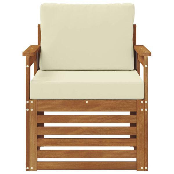 vidaXL Lauko sofos komplektas Tvirta akacijos mediena ir poliesteris