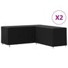 vidaXL L formos sofų uždangalai, 2vnt., 254x254x80 cm, 420D oksfordas