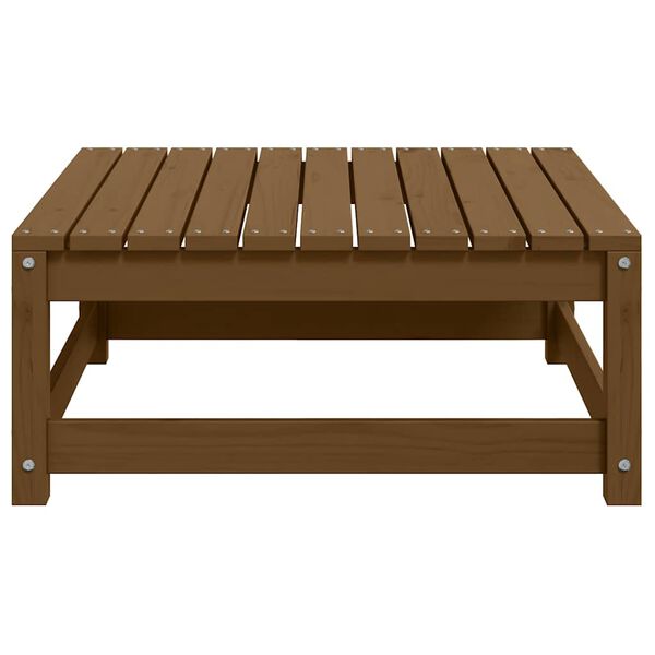 vidaXL Sodo pakoja su pagalvėle, medaus ruda, pušies medienos masyvas