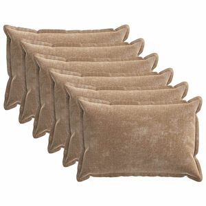 vidaXL Pagalvėlės užvalkalas 6 pcs HOUTEN Ruda 50 x 80 cm