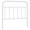 vidaXL Metalinis pakaitinis galvūgalis, baltos spalvos, 100cm