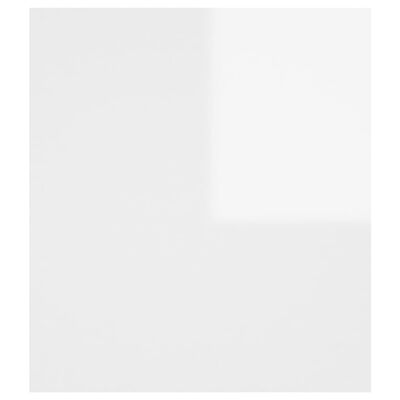 vidaXL Šoninis staliukas, baltos spalvos, 60x40x45cm, MDP, blizgus