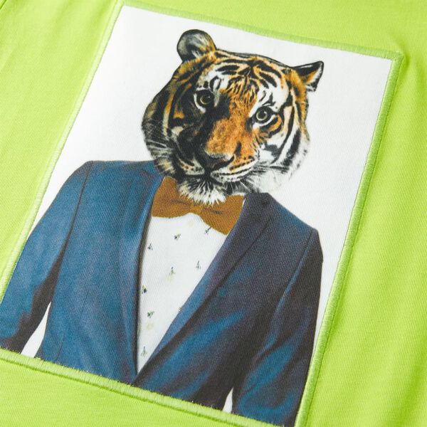 Vaiki&scaron;ki mar&scaron;kinėliai trumpomis rankovėmis, laimo spalvos, 116 dydžio