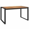 vidaXL Sodo stalas su U formos kojomis, 140x80x75cm, akacijos masyvas