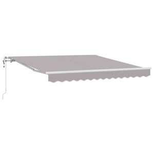 vidaXL I&scaron;traukiama markizė &Scaron;viesiai pilka 300 x 250 cm