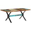 vidaXL Valgomojo stalas, 180x90x76cm, perdirbtos medienos masyvas