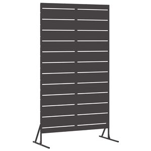 vidaXL Privatumo žaliuzės 100 x 50 x 180 cm Plienas Juoda