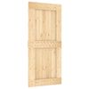 vidaXL Slankios durys NARVIK 95 x 210 cm (213,5 cm) Natūrali ir juoda