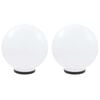 vidaXL LED lempos, rutulio formos, 2vnt., sferiniai, 40cm, PMMA