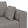 vidaXL Sofa su pagalve 3 pcs Taupe audinys