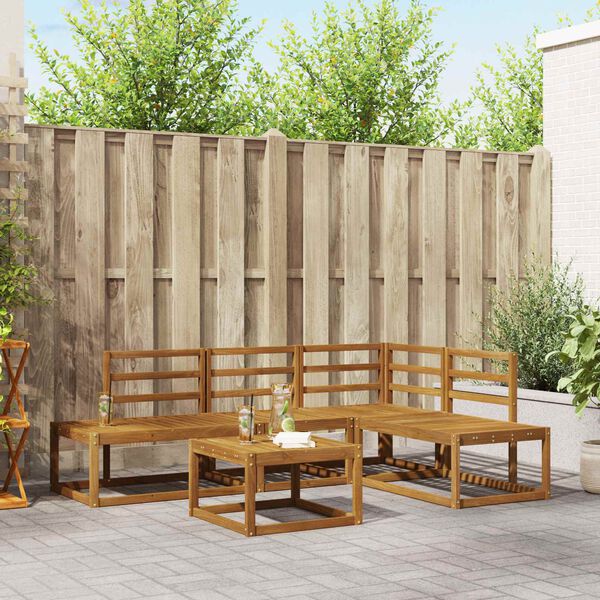 vidaXL Sofos komplektas Natūrali