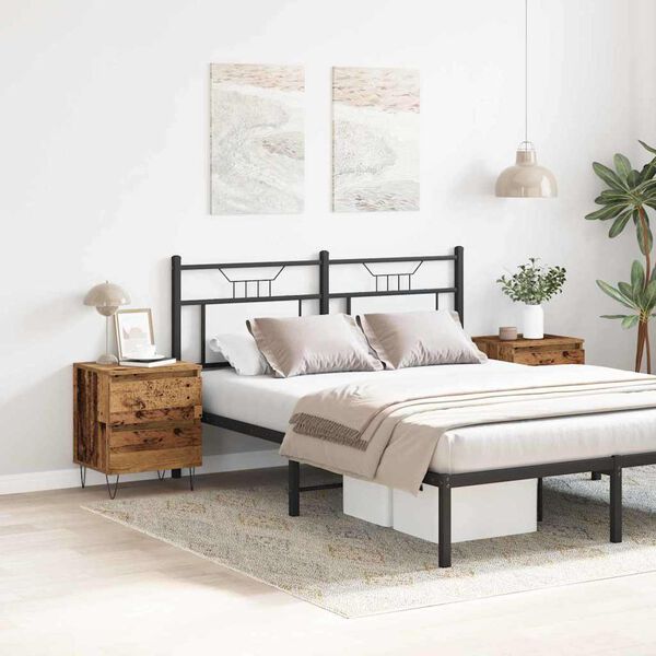 vidaXL &Scaron;alia lovos spintelė 2 pcs Sena mediena 40 x 35 x 50 cm