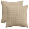 vidaXL Pagalvėlės užvalkalas 2 pcs ALMELO Taupe 40 x 40 cm mančester