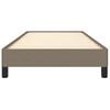 vidaXL Lovos rėmas be čiužinio, taupe, 90x190 cm, audinys