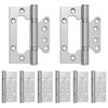 vidaXL Vyrius 8 vnt. 105 x 75 x 13 mm Sidabrinė Plienas
