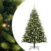 vidaXL Dirbtinė sulankstoma Kalėdų eglutė su 150 LED lemputių Žalia