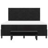 vidaXL Kiemas lova su čiužiniu Juoda 180 x 200 cm Aksomas