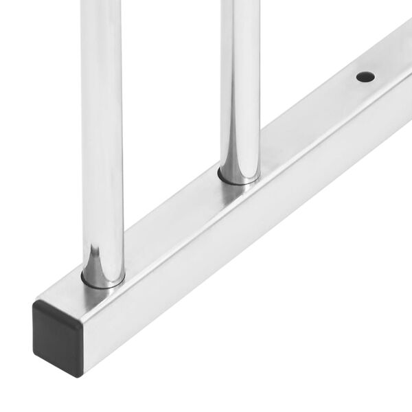 vidaXL Dviračių stovas penkiems dviračiams, galvanizuotas plienas