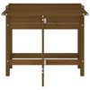 vidaXL Sodo lovelis su sulankstomu stalviršiu, medaus rudas, pušis