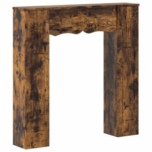 vidaXL Židinio rėmas Dūminio ąžuolo 102 x 20 x 102 cm Apdirbta mediena