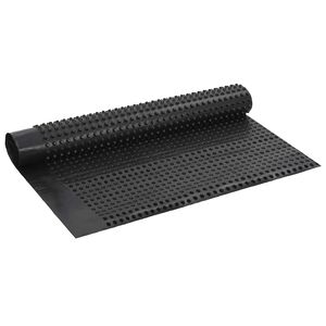 vidaXL Banguota drenažo plok&scaron;tė Juoda 1 x 10 m HDPE