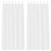 vidaXL Voile Užuolaida 2 vnt. Balta 225 x 140 cm Poliesteris