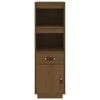 vidaXL Komoda, medaus ruda, 34x40x108,5cm, pušies medienos masyvas