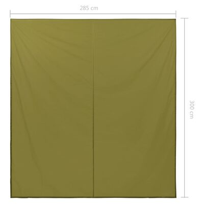 vidaXL Lauko tentas, žalios spalvos, 3x2,85m