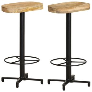 vidaXL Baro taburetės, 2vnt., 76cm, mango medienos masyvas