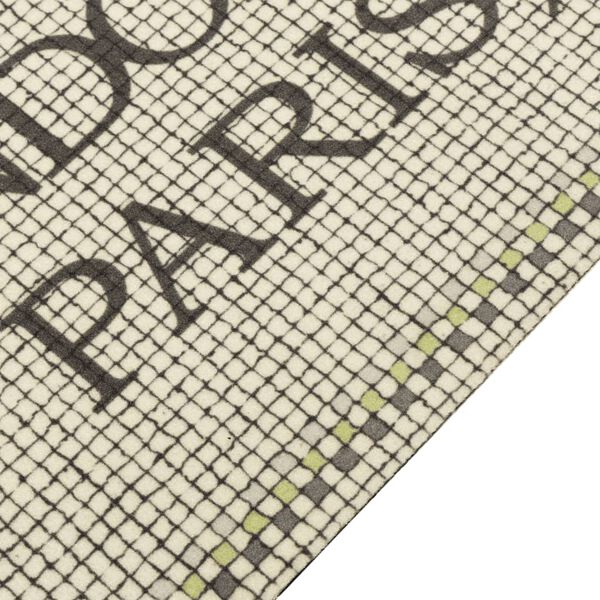 vidaXL Virtuvės kilimėlis, 60x180cm, aksomas, plaunamas, su užrašu