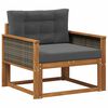 vidaXL Lauko Vidurinis Sofa Natūrali