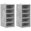 vidaXL Spintelės batams, 2vnt., betono, 31,5x35x70cm, apdirbta mediena