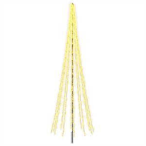 vidaXL LED Kalėdų medis EKENAS 485 cm 3000 LED &Scaron;ilta balta Plienas