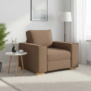 vidaXL Sofa-kėdė, ruda, 100x78x84 cm, audinys