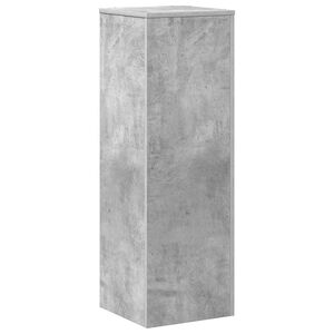 vidaXL Stovas augalams, betono pilkas, 33x33x100cm, apdirbta mediena