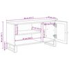vidaXL Televizoriaus spintelė Ruda 80 x 33 x 46 cm Kietas mango medis