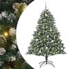 vidaXL Dirbtinė Kalėdų eglutė Žalia 210 cm PVC, plastikas ir plienas