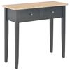 vidaXL Kosmetinis konsolinis staliukas, juodas, 79x30x74cm, mediena