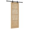 vidaXL Slankios durys ORKDAL 73,5 x 211 cm Pu&scaron;ies medienos masyvas