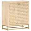 vidaXL &Scaron;oninė spintelė, auksinė, 60x30x70cm, mango medienos masyvas