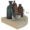 vidaXL Pakabinamos kampinės lentynos, 4vnt., ąžuolo, 25x25x3,8cm, MDF