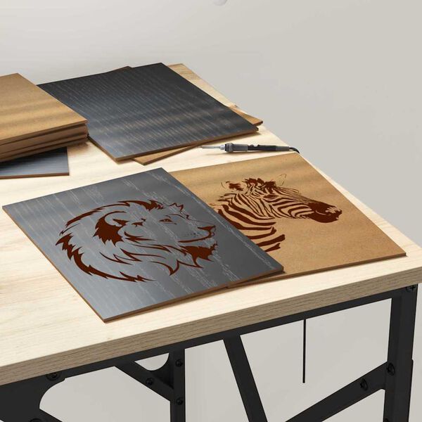 vidaXL Dekoratyvinės Panelės 12 pcs juoda ąžuolo 15 x 21 x 0.3 cm