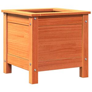 vidaXL Sodo vazonas Va&scaron;ko ruda 40 x 40 x 39 cm Kietos pu&scaron;ies mediena