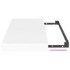 vidaXL Pakabinamos sieninės lentynos, 2vnt., baltos, 50x23x3,8cm, MDF