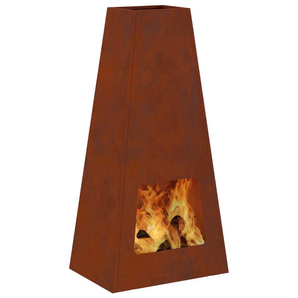 vidaXL Laužavietė Ruda 50 x 35 x 100 cm