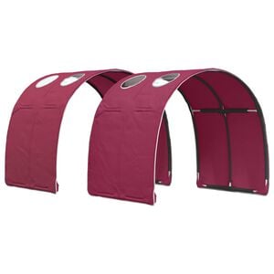 vidaXL Lovos tunelis 2 pcs Raudona 211 x 67.5 x 2 cm Poliesteris