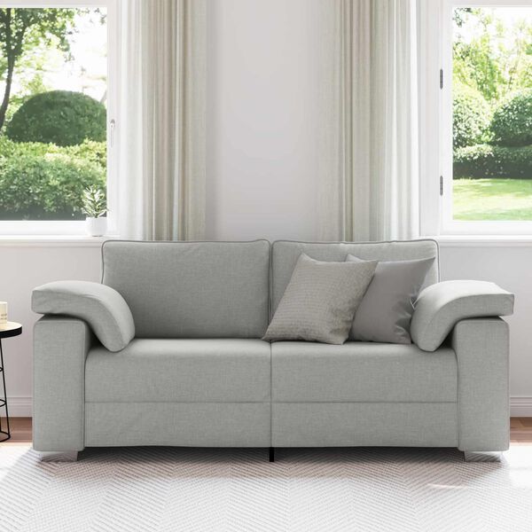 vidaXL Sofa Debesų pilka 180 x 80 x 82 cm audinys