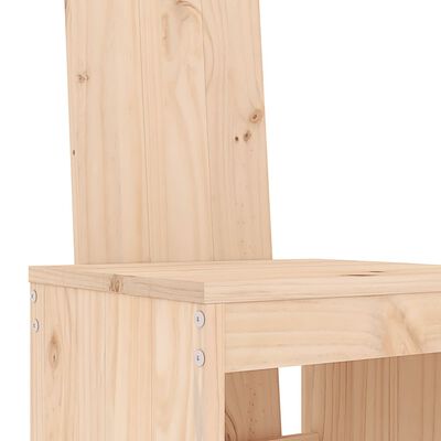 vidaXL Sodo baro baldų komplektas, 3 dalių, pušies medienos masyvas