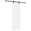 vidaXL Slankios durys Balta ir juoda 83 x 232 cm
