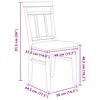 vidaXL Valgomasis krėslas 2 pcs Natūralus ir &scaron;viesus